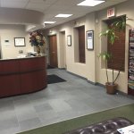 Reception desk and several treatment rooms