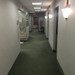 An image of the hallway that leads to the patient treatment rooms