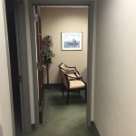 Hallway that leads to the patient treatment rooms